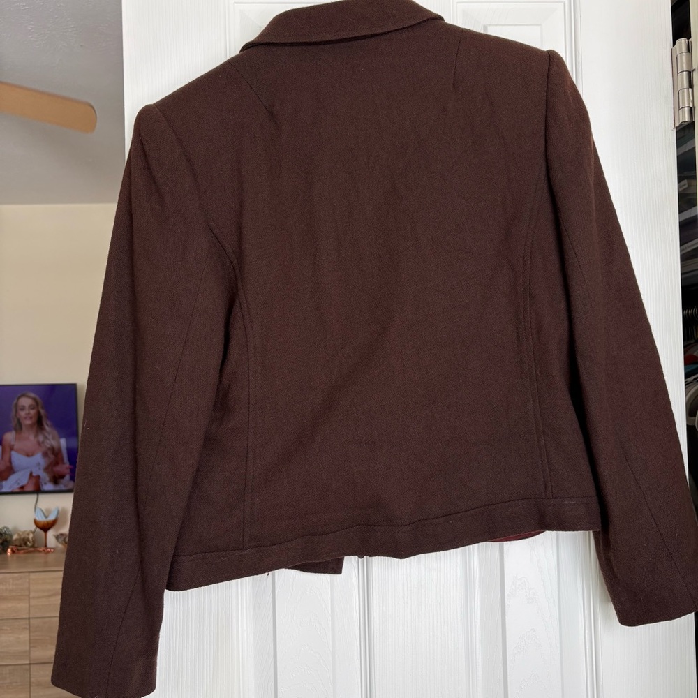 Express Dark Brown Utility Jacket - image 3